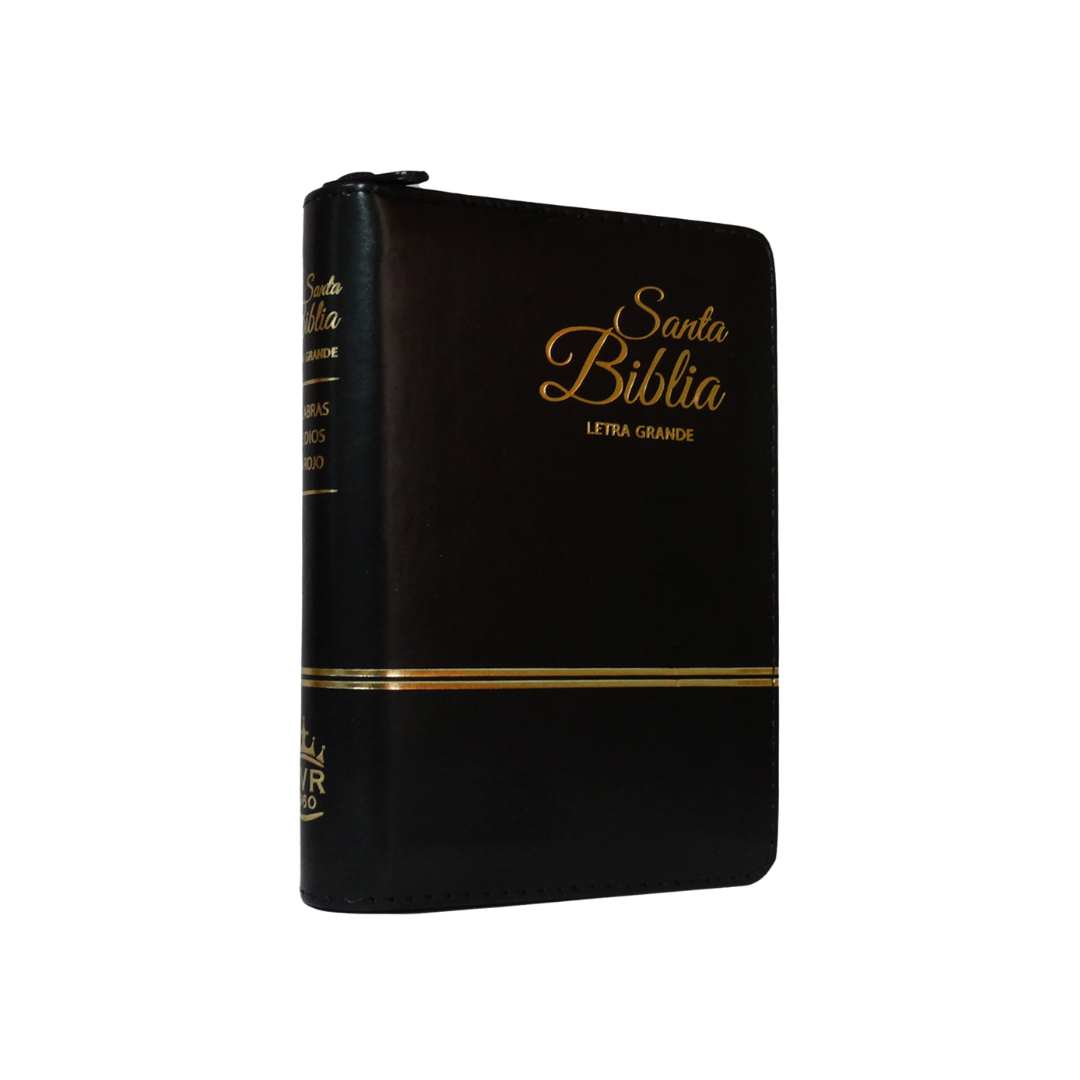 NEGRA-Biblia de Bolsillo, Imitación Piel, Letra Pequeña, Negra