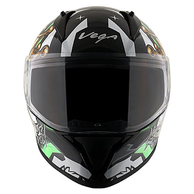 VEGA BOLT CROWN DULL BLACK NEON GREEN M/V (L)
