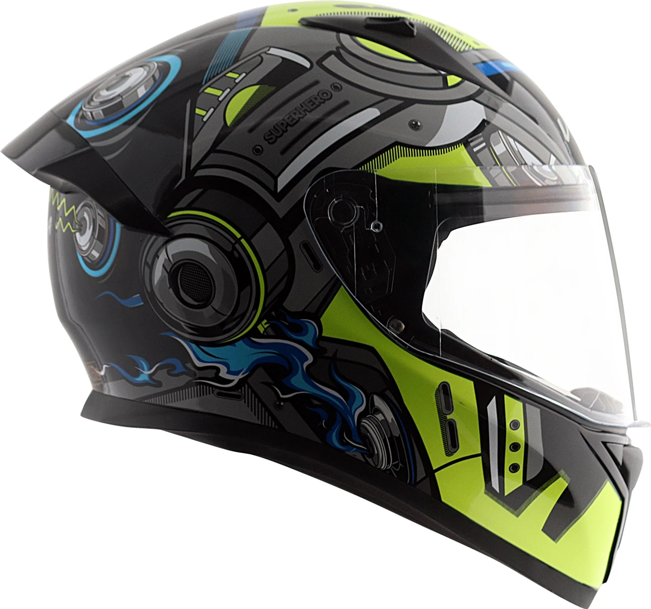 VEGA BOLT SUPERHERO BLACK NEON YELLOW M/V (L) VEGA BOLT SUPERHERO BLACK NEON YELLOW M/V (L)