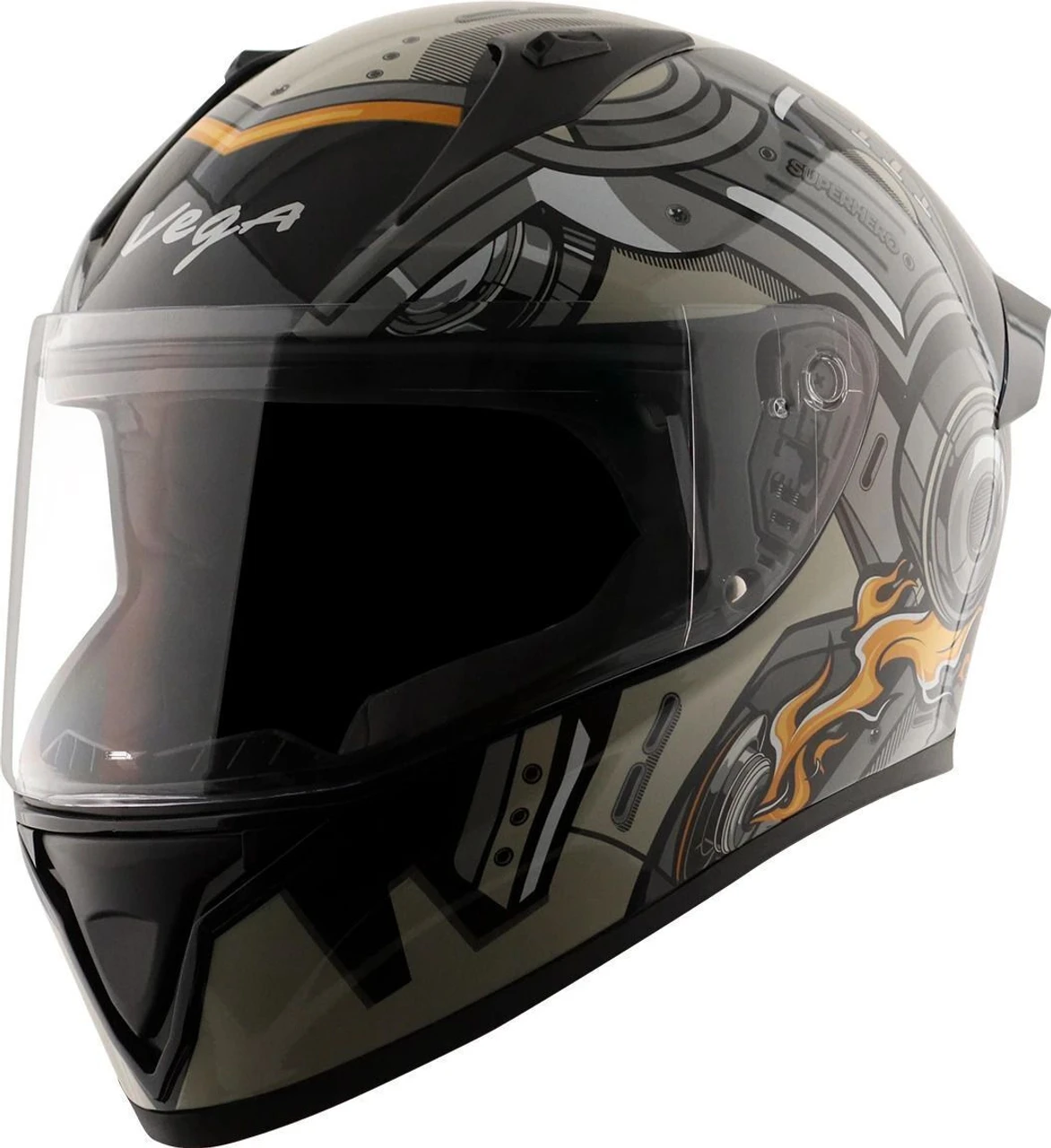 VEGA BOLT SUPERHERO BLACK GREY M/V (L) VEGA BOLT SUPERHERO BLACK GREY M/V (L)
