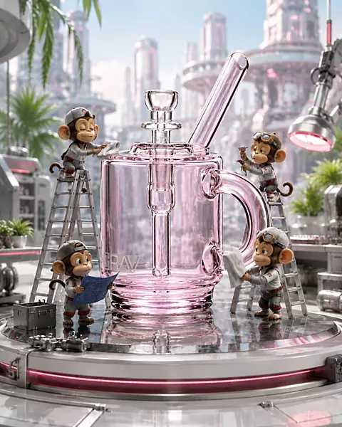 GRAV COFFE MUG GRAN CLEAR PINK