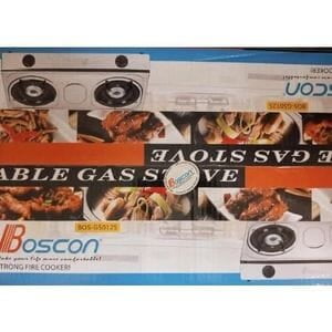 BOSCON STAINLESS TOP 2 BURNERS GAS COOKER STOVE
