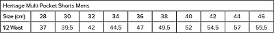 Heritage Multi Pocket Shorts Mens