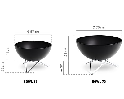 HOFATS BOWL 70 Fire Bowl with star stand HOFATS BOWL 70 Fire Bowl with star stand