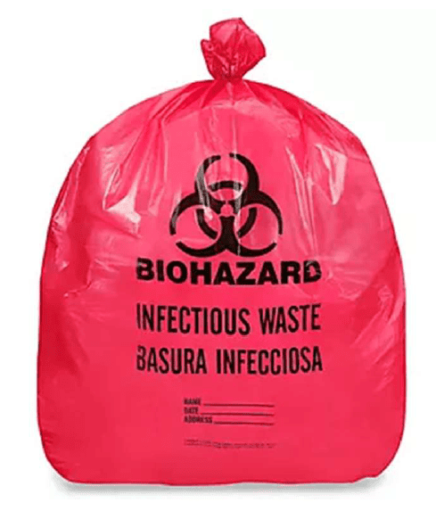 BOLSA ROJA PARA DESECHOS BIOPELIGROSA 30 X 36