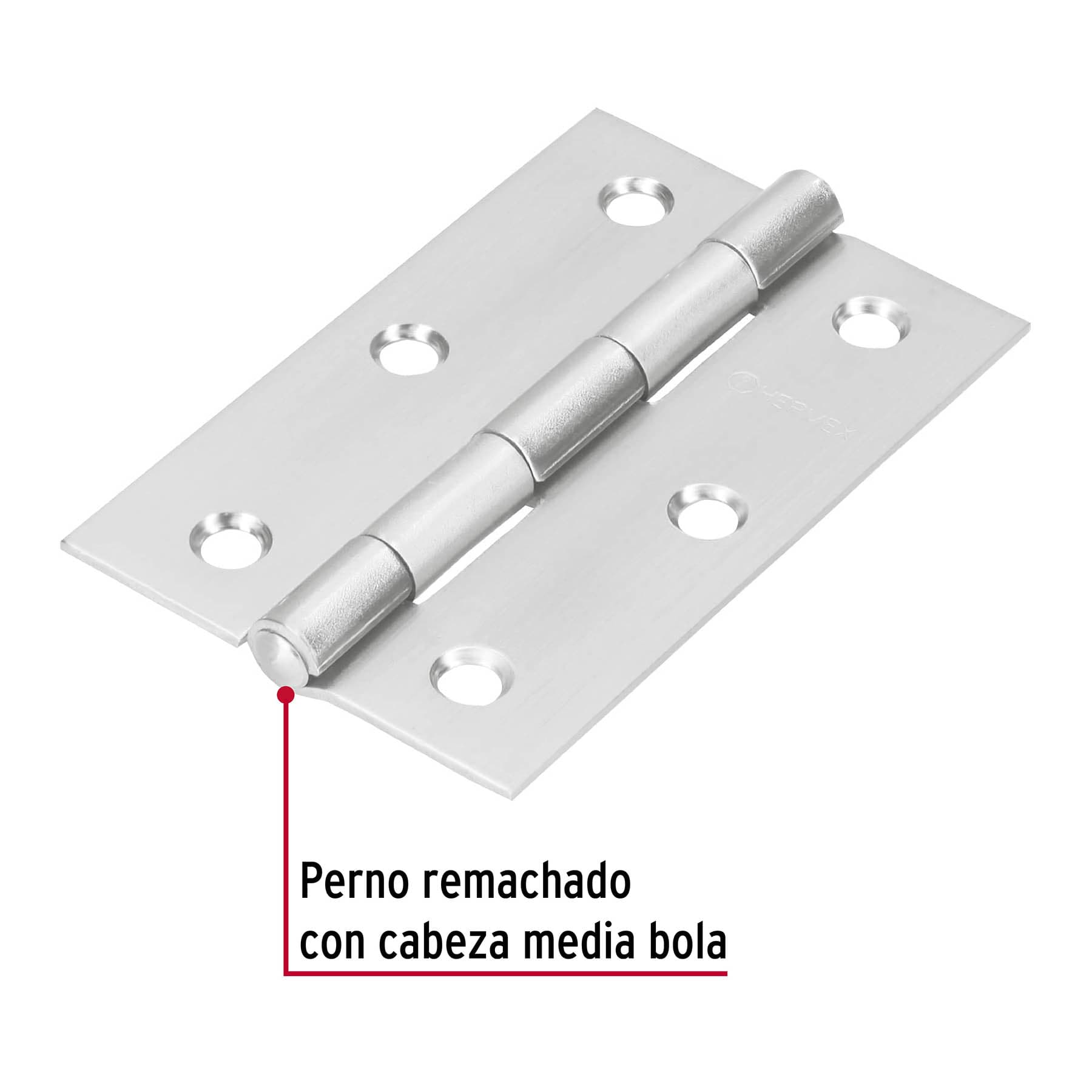Bisagra rectangular 3-1/2', acero inoxidable - BR-354 / 43204