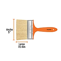 Brocha para encalar e impermeabilizar, mango de plástico, 5' - BREN-5 / 14493