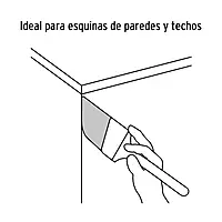 Brocha cerdas sintéticas, mango madera,corte angular, 1-1/2' - BRT-1-1/2AS / 13338