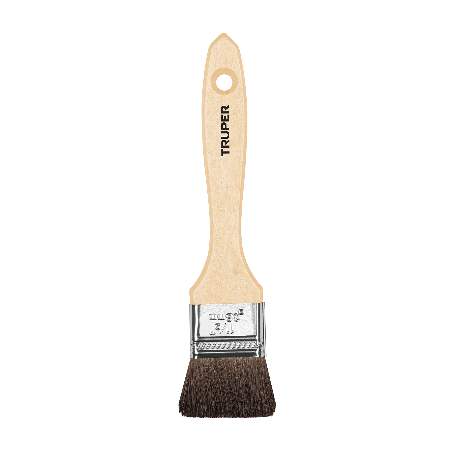 Brocha pelo de camello, mango de madera, 1-1/2' - BRT-1-1/2C / 12467