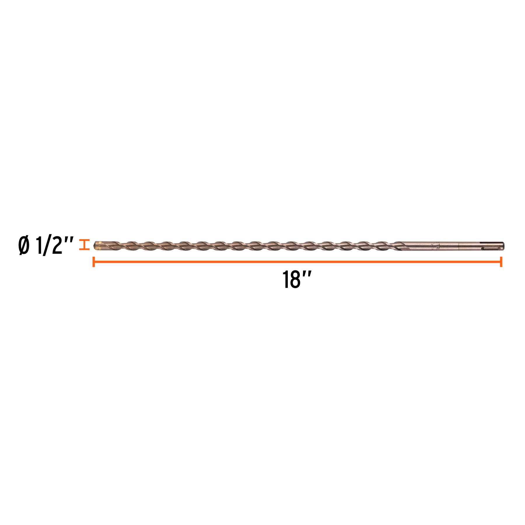 Broca SDS Plus 1/2 x 18' - BS-1/2X18 / 11282