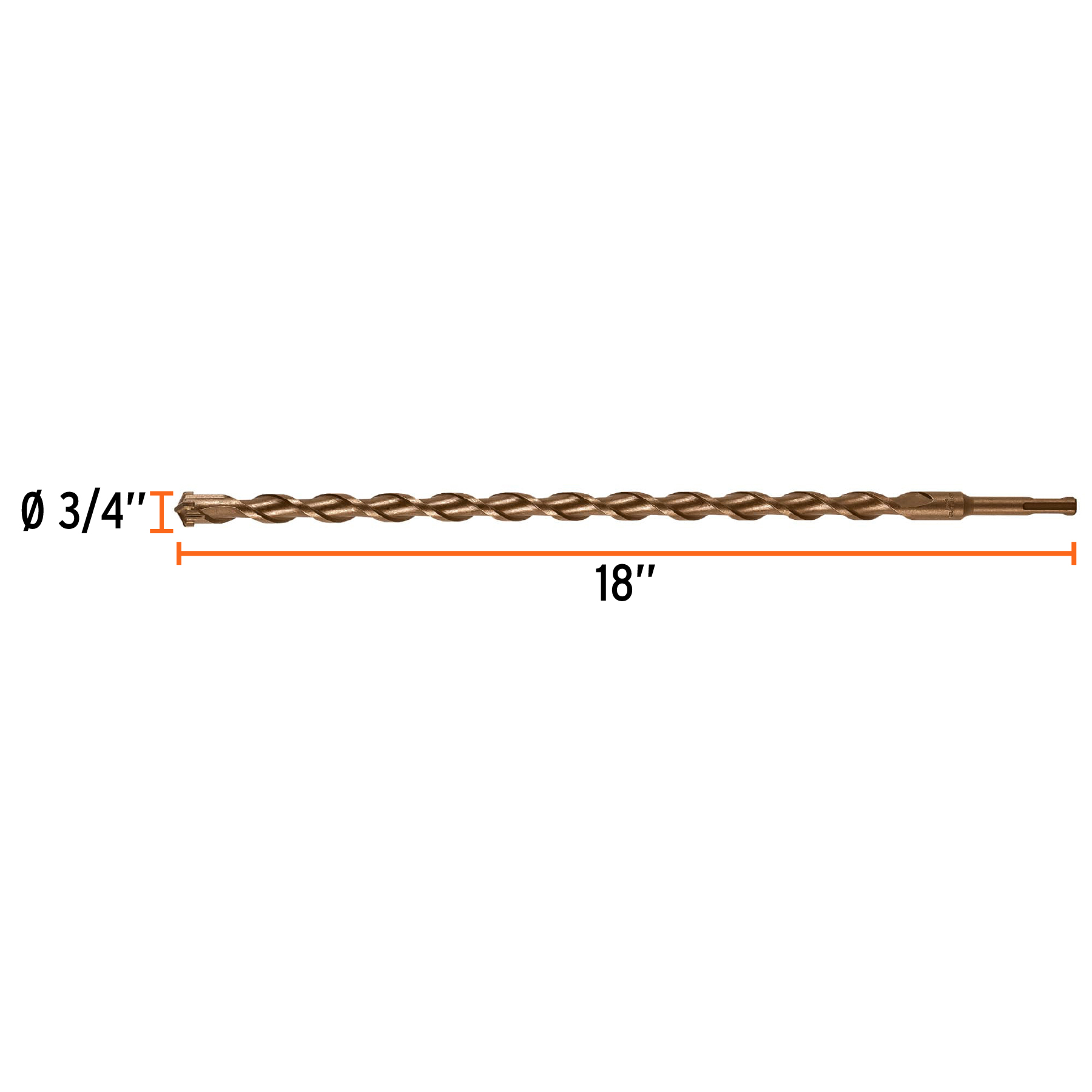 Broca SDS Plus 3/4 x 18' - BS-3/4X18 / 11267