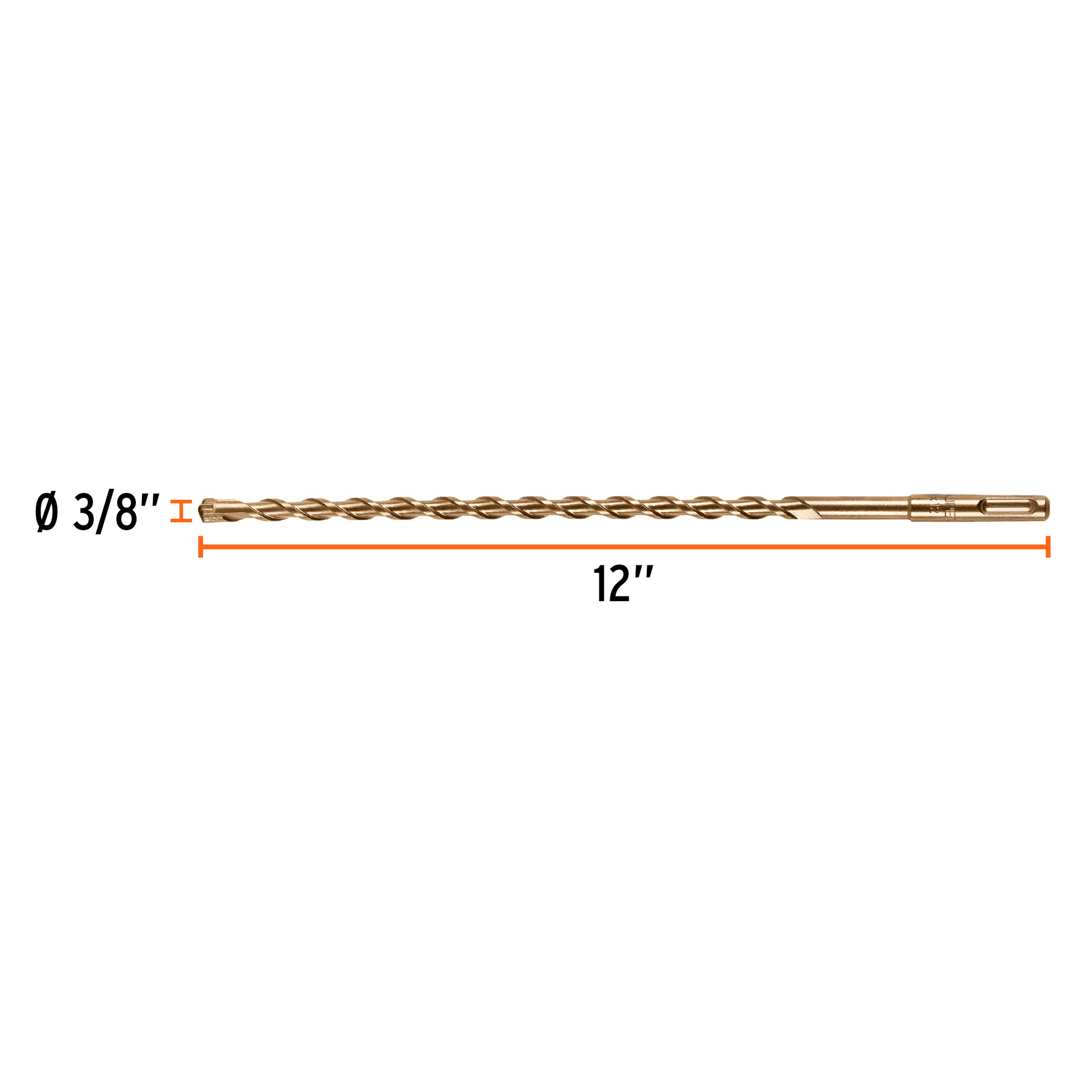 Broca SDS Plus 3/8 x 12' - BS-3/8X12 / 11275