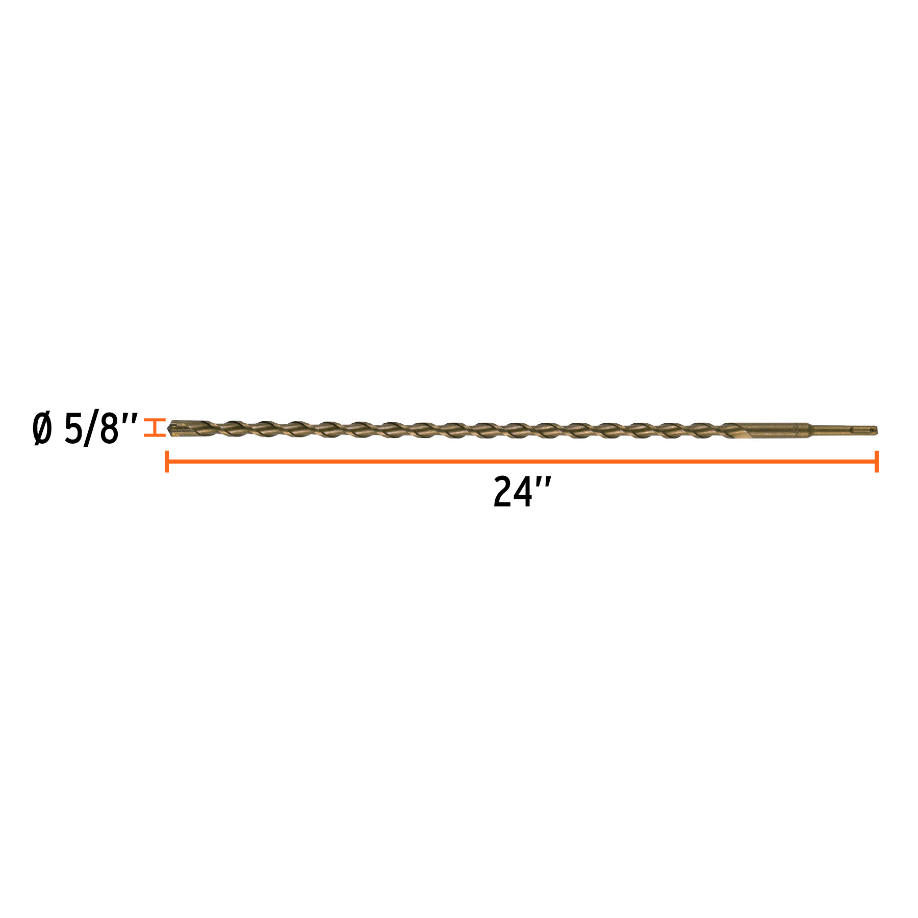 Broca SDS Plus 5/8 x 24' - BS-5/8X24 / 11276