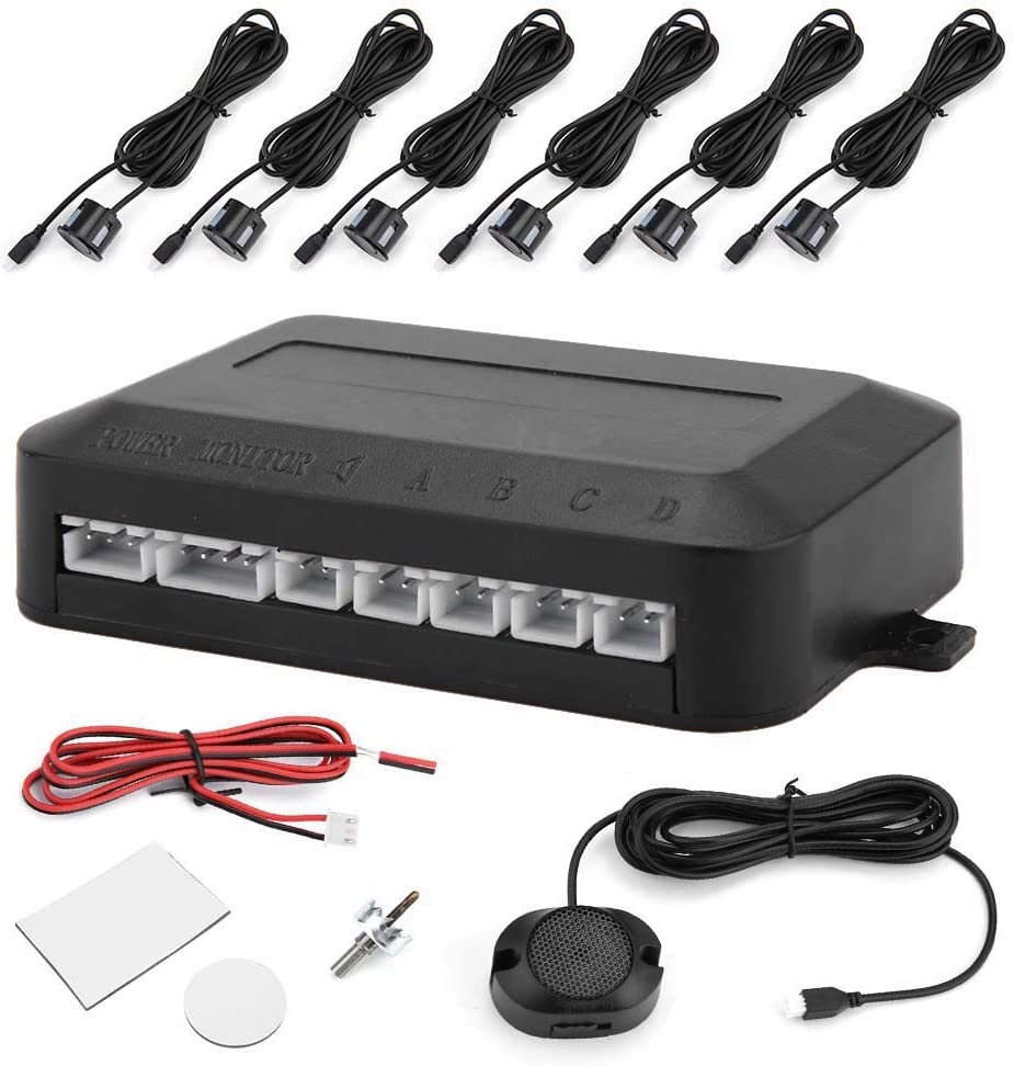 Car Parking Sensor Reversing Radar Kit Warning Sound Indicator Probe System 12V
