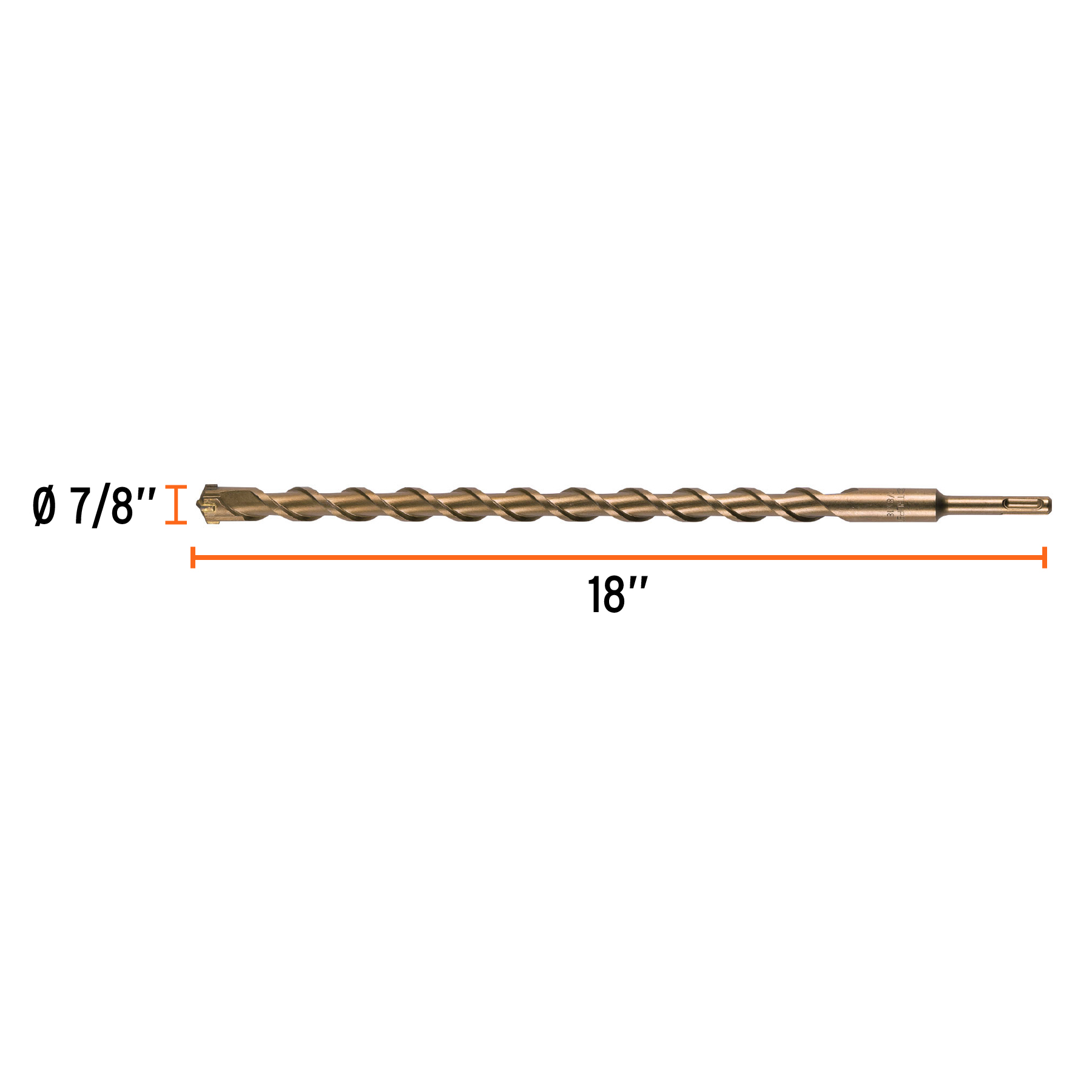 Broca SDS Plus 7/8 x 18' - BS-7/8X18 / 11260