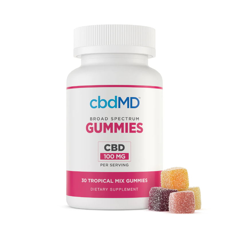 CBDMD BROAD SPECTRUM CBD GUMMIES | 100MG | 30CT