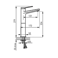 STANDING COUNTER WASHBASIN MIXER-STRATOS B