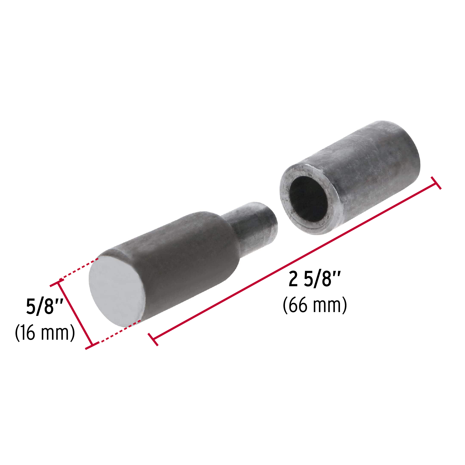 Bisagra tubular, soldable, 5/8' - BSO-5/8 / 44637
