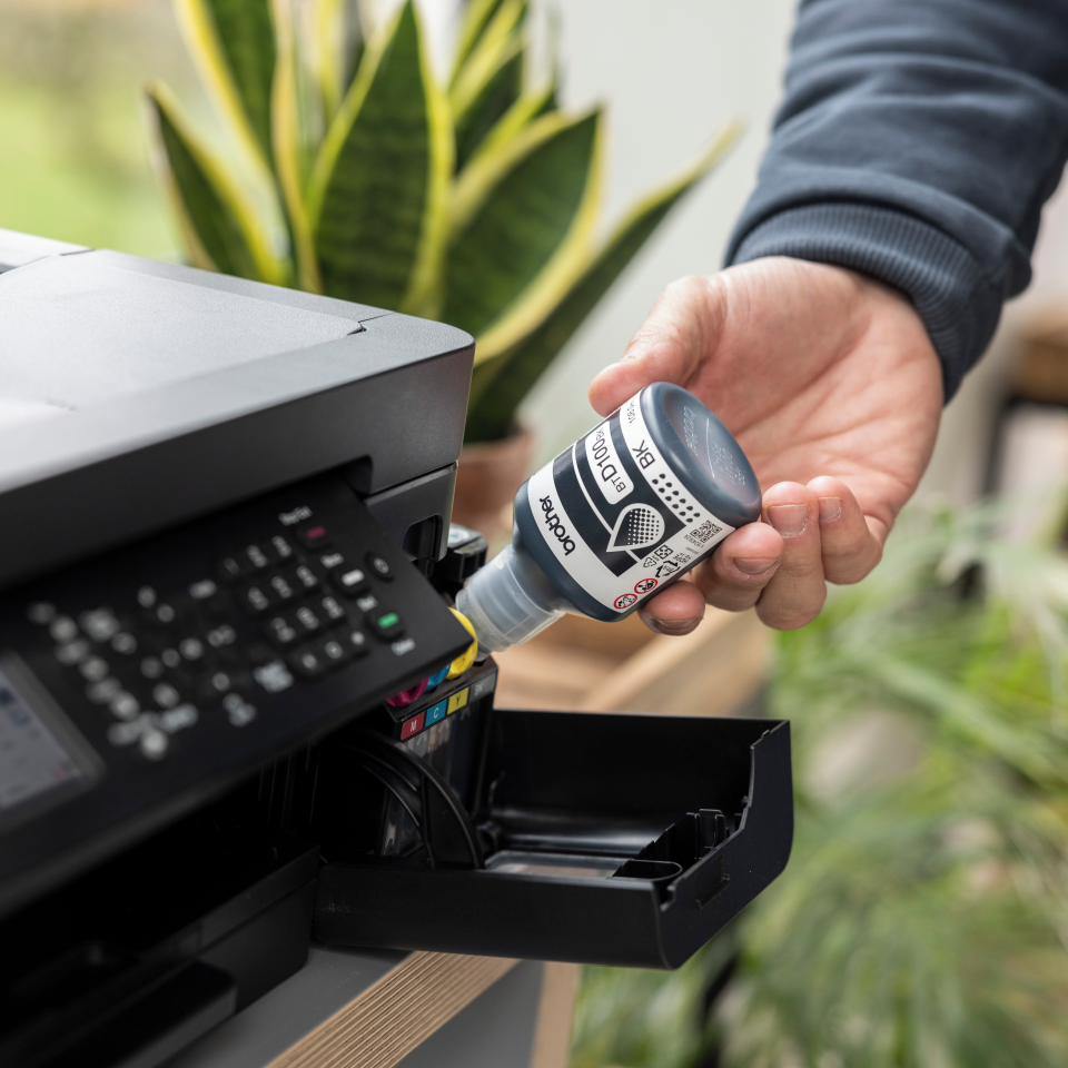 BROTHER BTD100BK INK BOTTLE BLACK