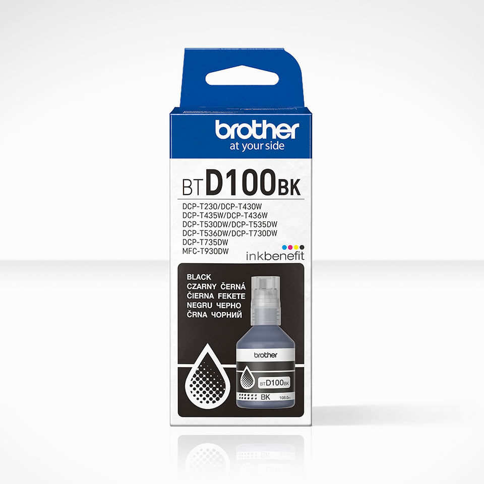 BROTHER BTD100BK INK BOTTLE BLACK