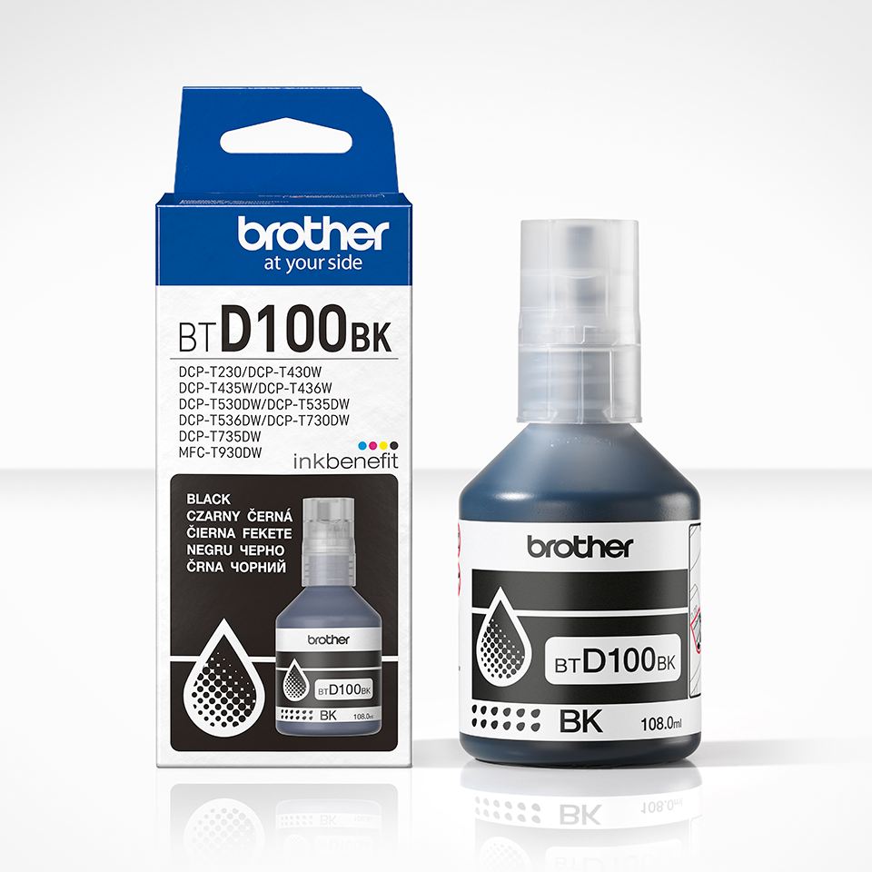 BROTHER BTD100BK INK BOTTLE BLACK