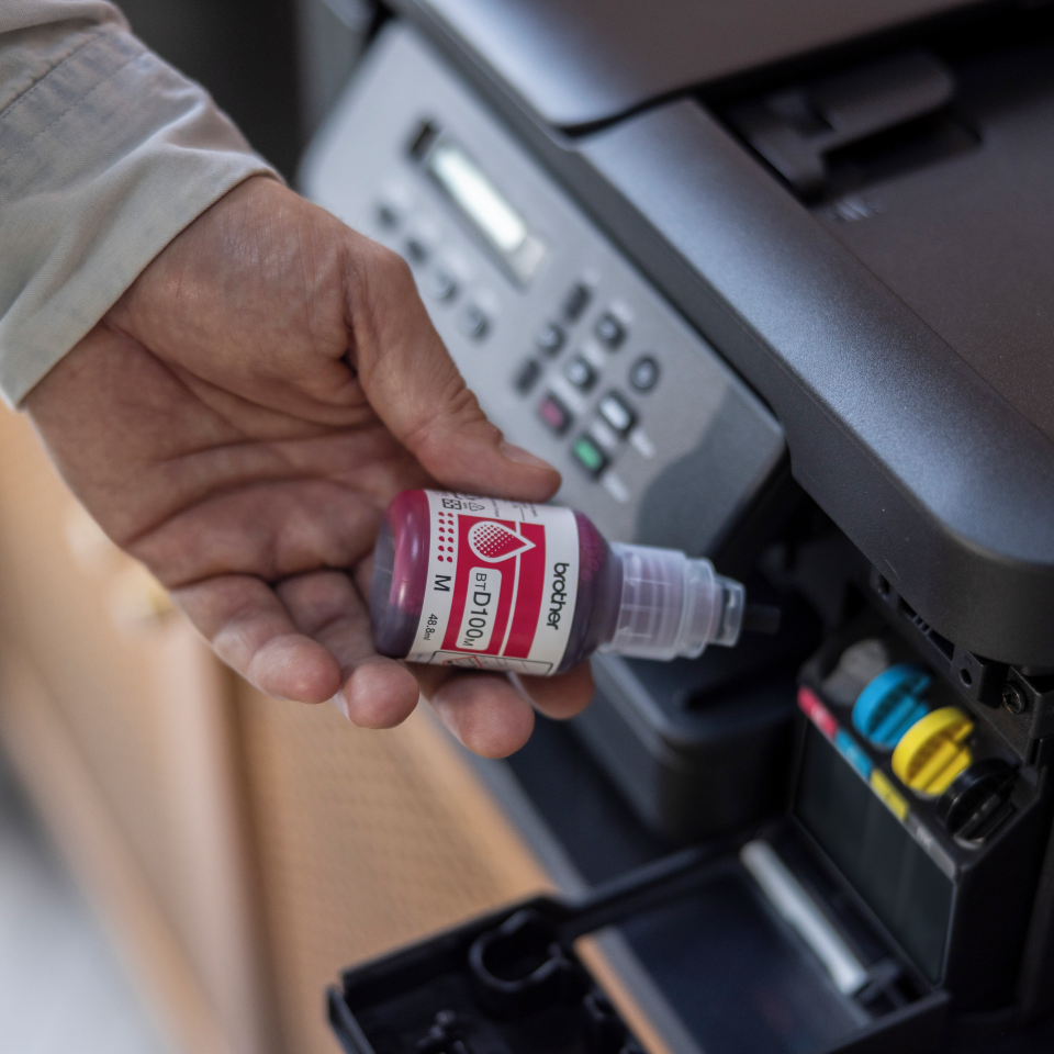 BROTHER BTD100M INK BOTTLE MAGENTA
