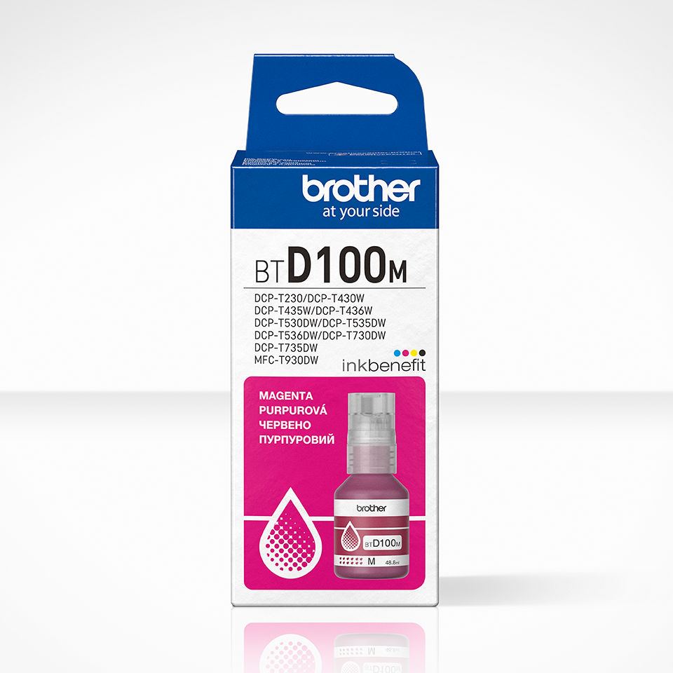 BROTHER BTD100M INK BOTTLE MAGENTA