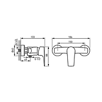 WELL MOUNTED SHOWER MIXER-TIGA