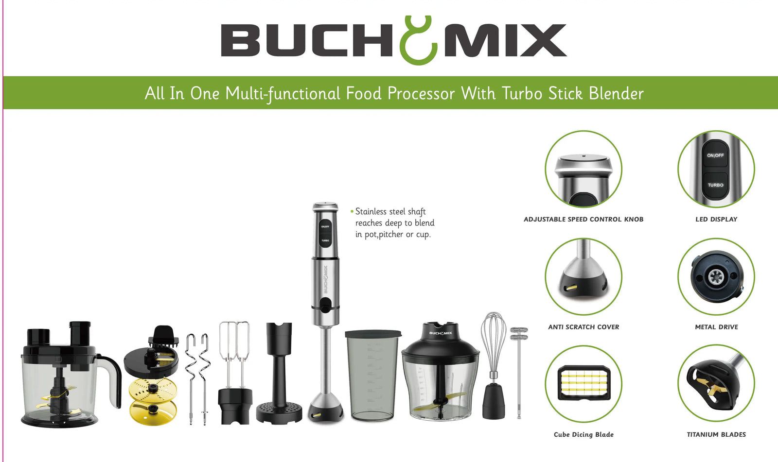 BUCHYMIX ALL-IN-ONE FOOD PROCESSOR