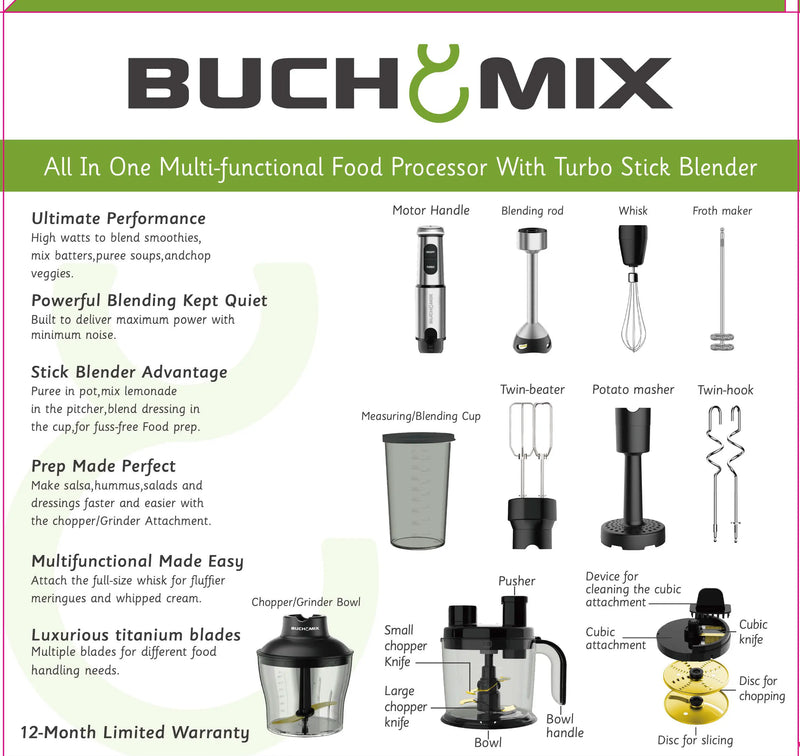 BUCHYMIX ALL-IN-ONE FOOD PROCESSOR