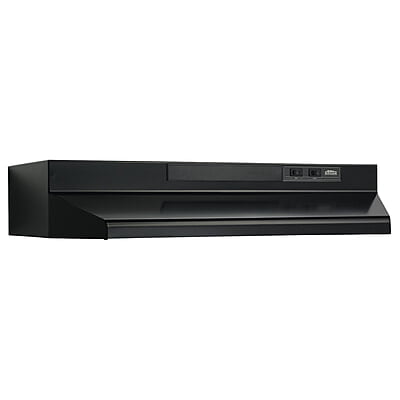 Broan F403023 30-Inch Convertible Under-Cabinet Range Hood - Black