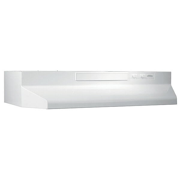 Broan-NuTone 30-Inch Convertible Under-Cabinet Range Hood, 230 Max Blower CFM, White-on-White
