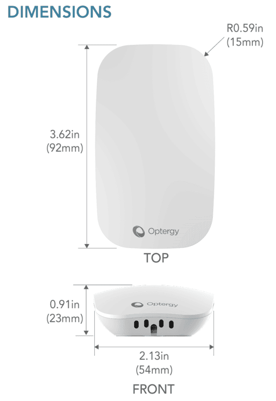 Optergy Air Temperature & Humidity Wall Sensor