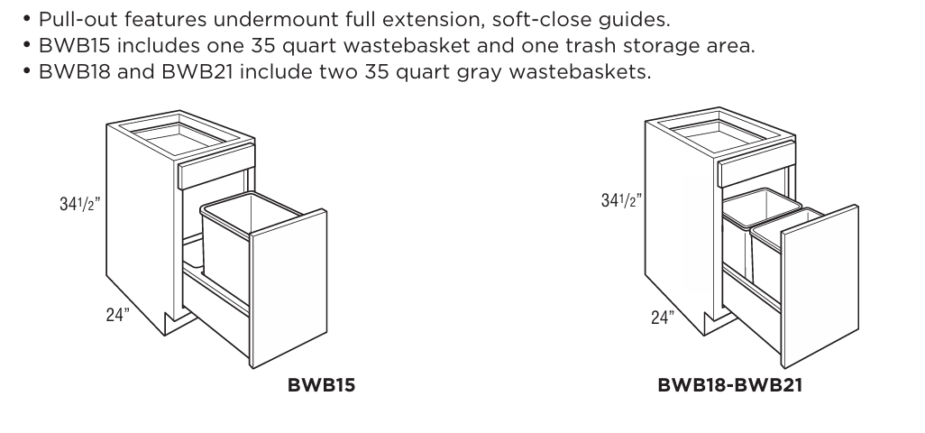 Classic Base Wastebasket 18"