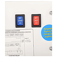 Durable Blue Star BWD3FMCGA water cooler unit featuring an easy-to-clean plastic body and storage.