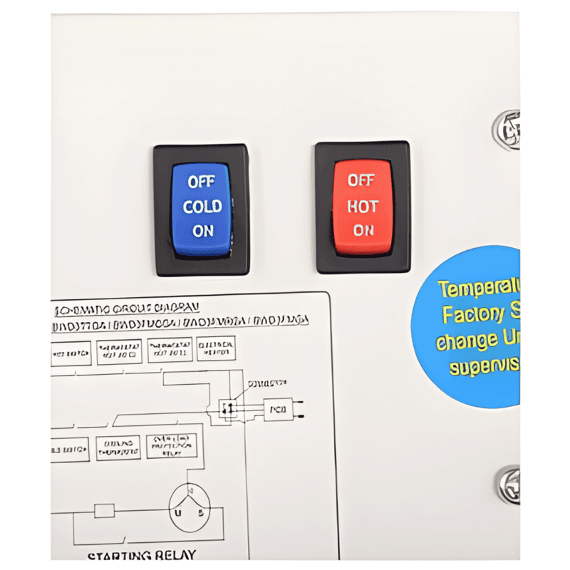 Durable Blue Star BWD3FMCGA water cooler unit featuring an easy-to-clean plastic body and storage.