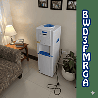 Blue Star BWD3FMRGA water cooler with a durable metallic finish and push-button faucets.