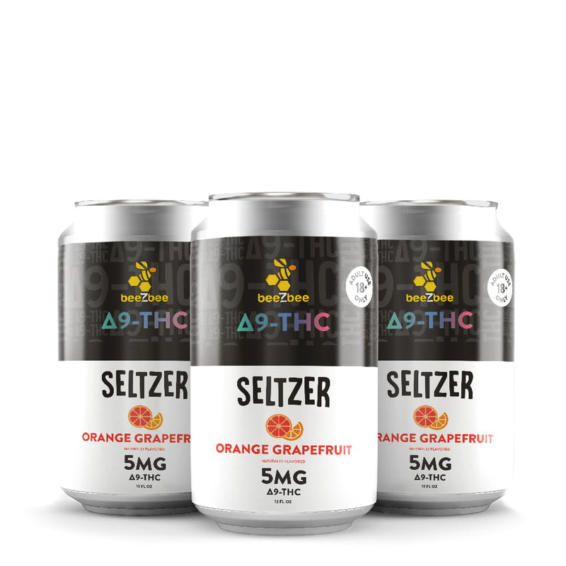 Delta-9 THC Seltzer - Orange Grapefruit, 5mg - Case of 24, 12 oz cans Delta-9 THC Seltzer - Orange Grapefruit, 5mg - Case of 24, 12 oz cans