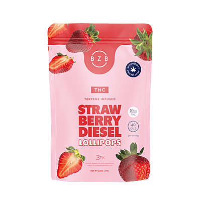 BZB 10mg THC Terpene Lollipops 3 pack | Case of 10
