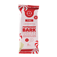 Delta-9 THC Chocolate Bar - White Chocolate peppermint bark, 100mg | 1 Box of 15 Bars