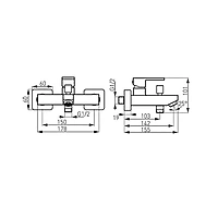 WALL MOUNTED BATH MIXER-ZICCO B