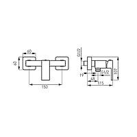 WALL MOUNTED SHOWER MIXER-ZICCO B