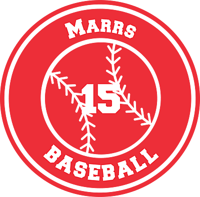 Personalized Vinyl Baseball Circle Sports Decals – Custom Team & Player Stickers