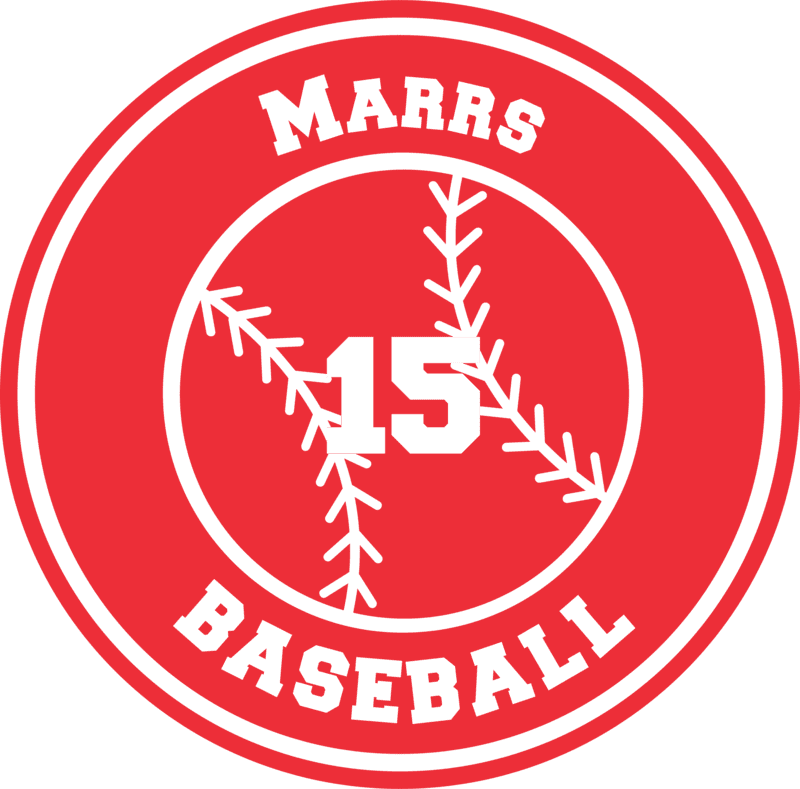 Personalized Vinyl Baseball Circle Sports Decals – Custom Team & Player Stickers