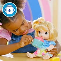 Baby Alive Fruity Sips Doll, Apple, Pretend Juicer Baby Doll Set