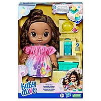 Baby Alive Fruity Sips Doll, Lemon, Pretend Juicer Baby Doll Set