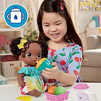 Baby Alive Fruity Sips Doll, Lime, Pretend Juicer Baby Doll Set