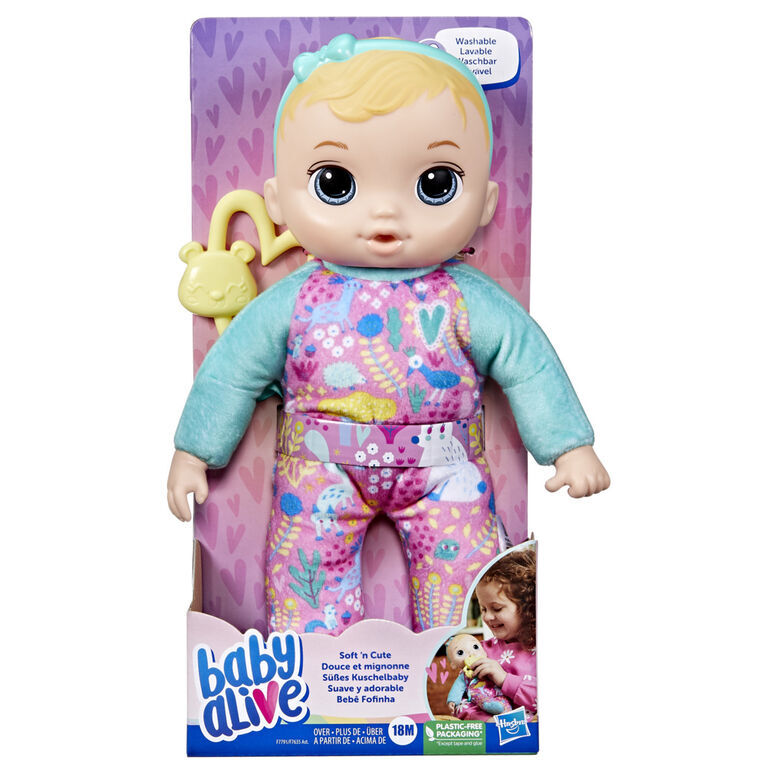 Baby Alive Soft 'n Cute Doll - Blonde Hair