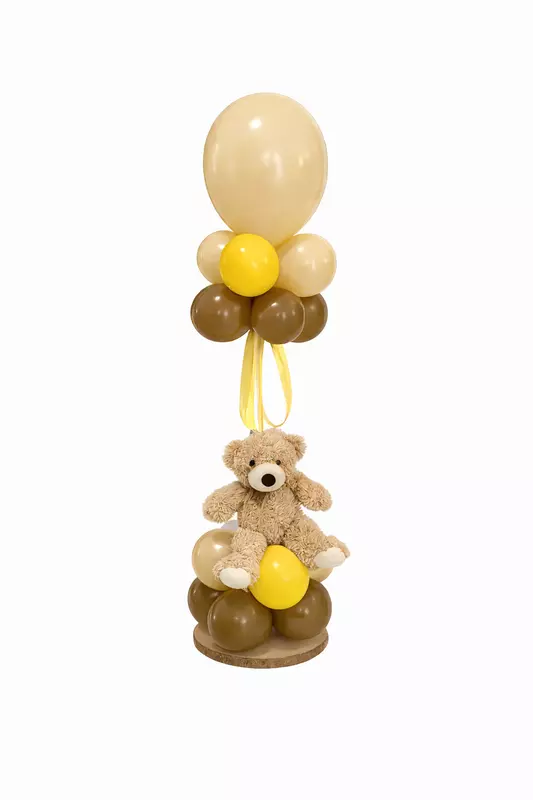 Balloon Table Centerpiece — Yellow / Mesa de globo Centro de mesa — Amarillo