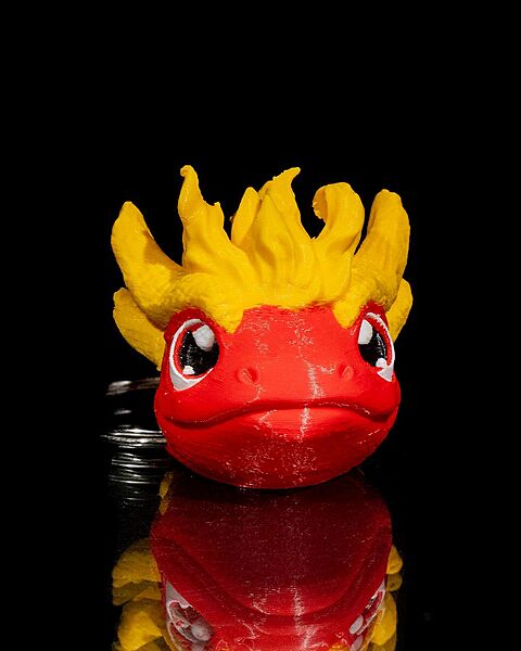 Baby Fire Dragon Keychain